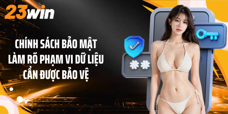 Chính sách bảo mật làm rõ phạm vi dữ liệu cần được bảo vệ