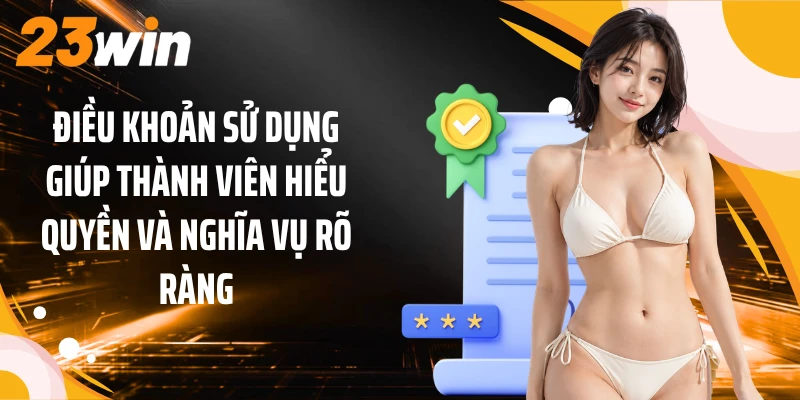 Điều Khoản Sử Dụng 1 Điều khoản sử dụng giúp thành viên hiểu quyền và nghĩa vụ rõ ràng